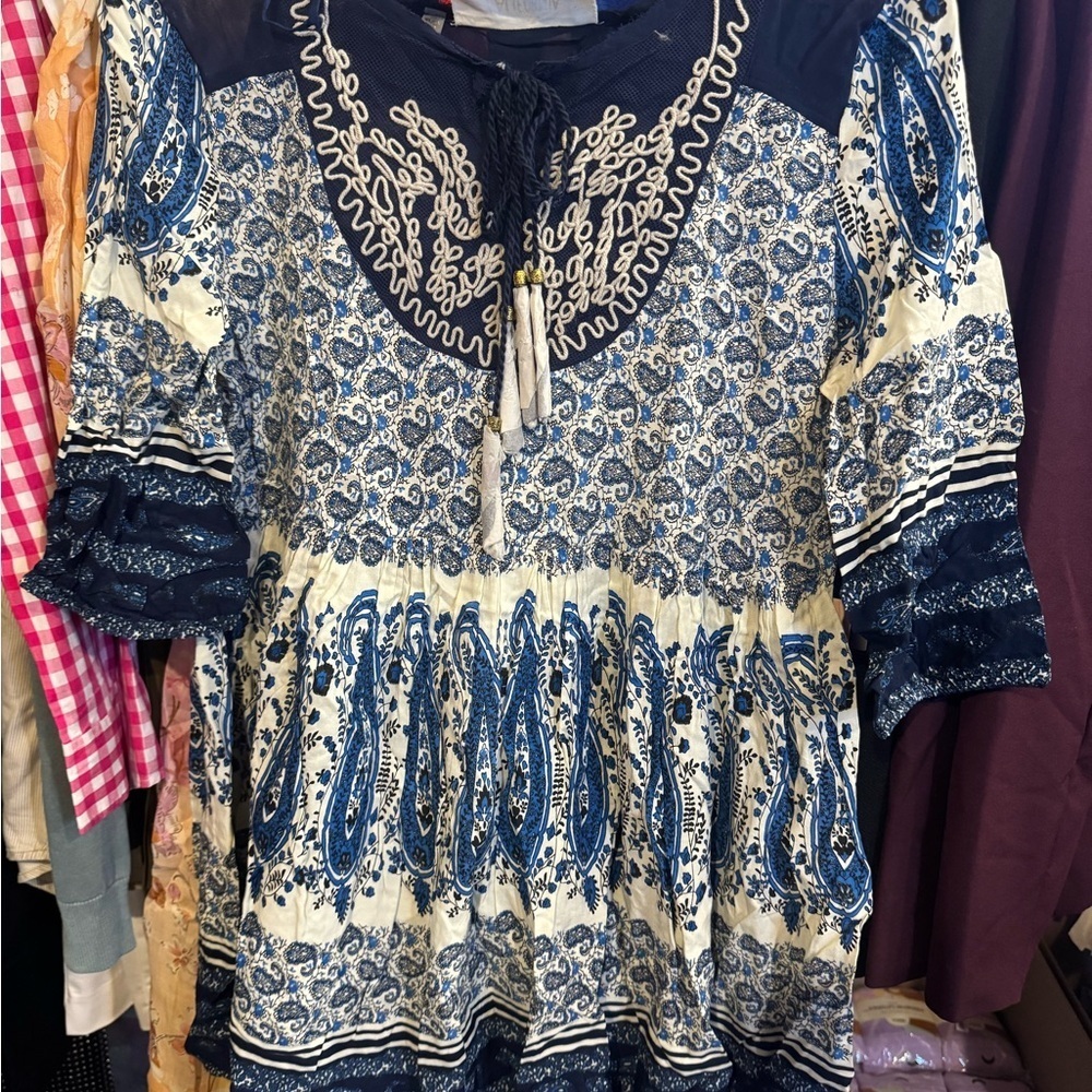 California Moonrise • NWT $72 USD Boho Rayon Dress - Picture 4 of 9